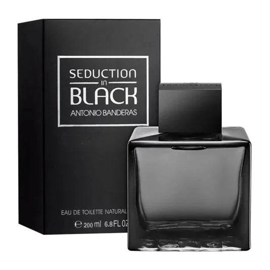 Perfume Antonio Banderas Seduction in Black EDT 200mL - Masculino